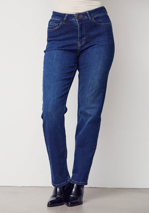I SAY Monza Straight Jeans Pants M91 Dark Blue Wash