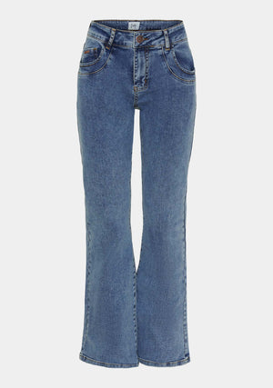 I SAY Parma Flare Jeans Pants K27 Denim Basic Wash