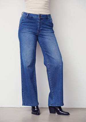 I SAY Portofino Wide Jeans Pants M88 Classic Wash