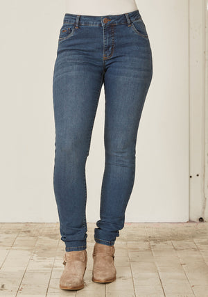 I SAY Lido Jeans Pants 670 Blue Wash Denim