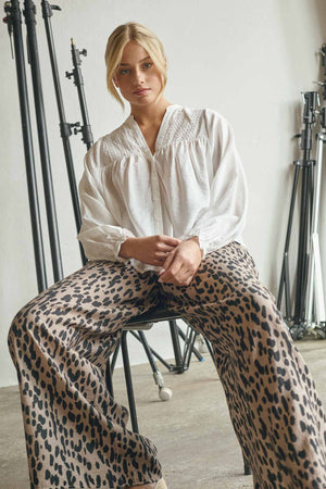 I SAY Ane Smock Pant Pants N26 Black Drops