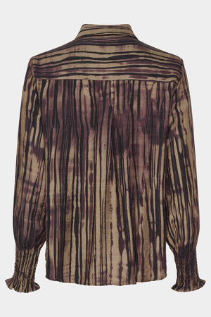 I SAY Ane Smock Shirt Shirts N42 Aubergine Flow