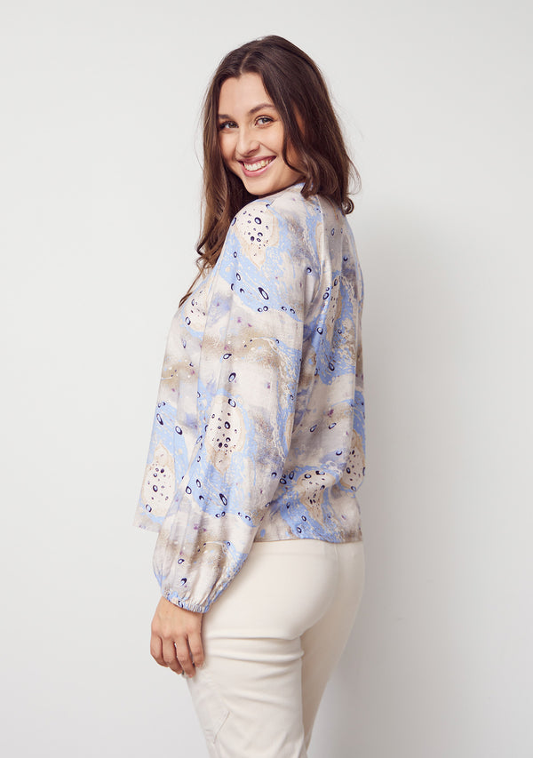 I SAY Ane V-Neck Blouse Blouses M46 Spring Dream