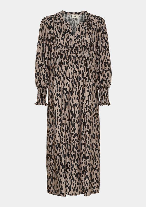 I SAY Ane V-Neck Dress Dresses N26 Black Drops