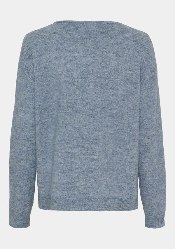 I SAY Anna Classic Pullover Knitwear 678 Ice Blue