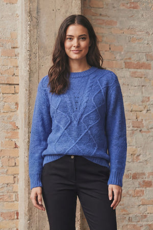 I SAY Anna New Pullover Knitwear 614 Bluish