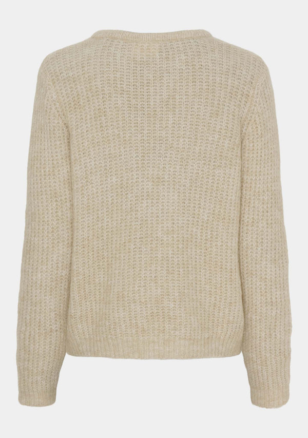 I SAY Anna String Pullover Knitwear 111 Sand Melange