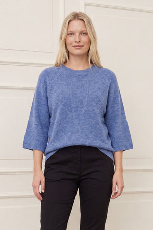 I SAY Anna s/s Pullover Knitwear 614 Bluish