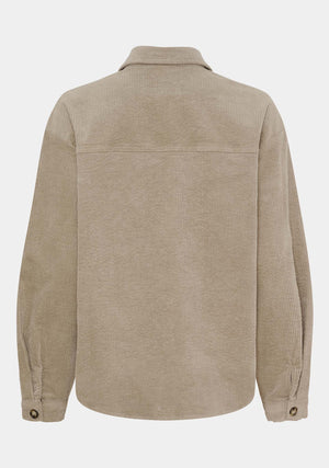 I SAY Barbel Shirt Jacket Jackets 366 Light Taupe