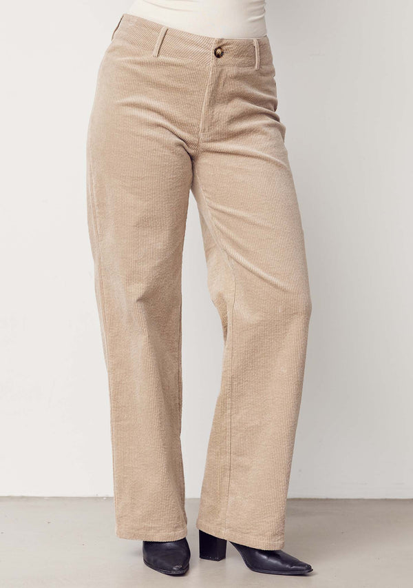 I SAY Barbel Wide Pant Pants 366 Light Taupe