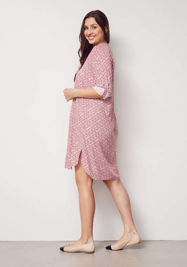 I SAY Beatrix Tunic Dresses M63 Pink Hourglass