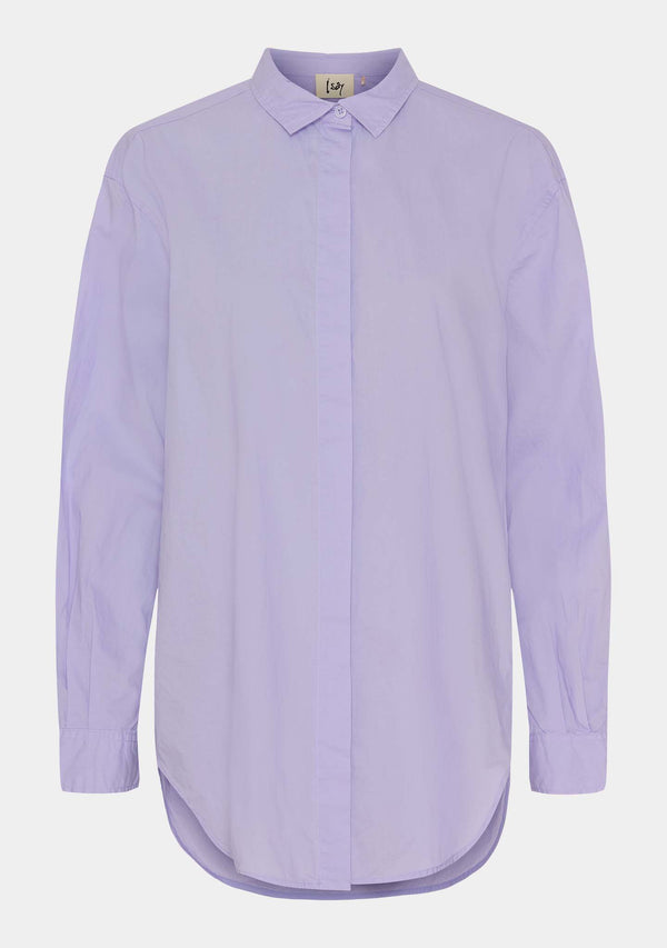 I SAY Bellis Long Shirt Shirts 518 Purple