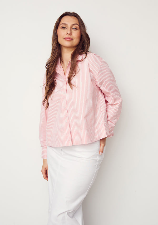 I SAY Bellis Shirt Jacket Shirts 034 Rose stripes