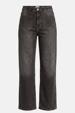 I SAY Bologna Wide Jeans Pants 923 Washed Grey