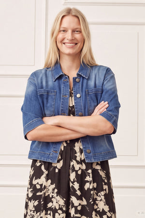 I SAY Carpi Denim Jacket Jackets 633 Basic Denim Wash