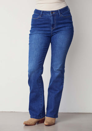 I SAY Carpi Flare Jeans Pants 643 Denim