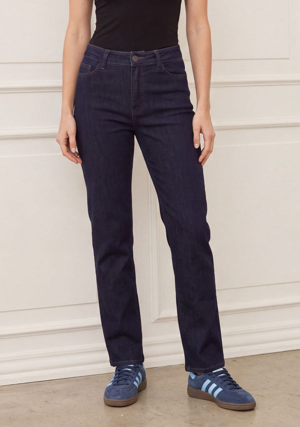 I SAY Carpi Long Straight Jeans Pants N56 Carpi Dark Wash
