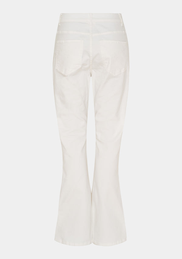 I SAY Carpi Twill Flare Pant Pants 101 Broken White