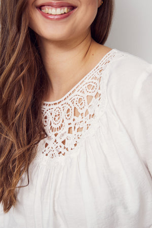 I SAY Cleo Lace Blouse Blouses 101 Broken White