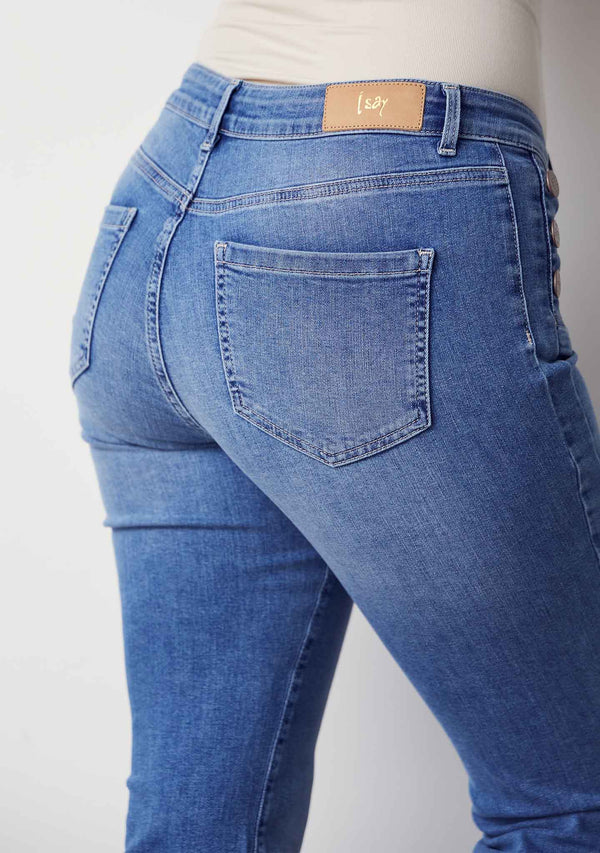 I SAY Como Button Jeans Pants 609 Como Basic Wash
