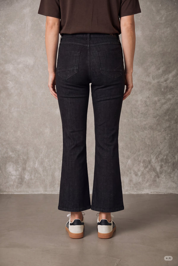 I SAY Como Flare Jeans Pants 923 Washed Grey