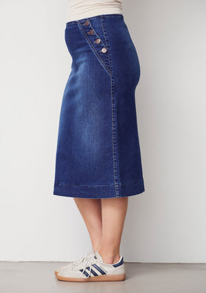 I SAY Como Highwaist Skirt Skirts 662 Dark denim
