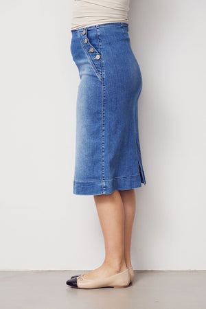 I SAY Como Highwaist Skirt Skirts I55 Como Blue Wash