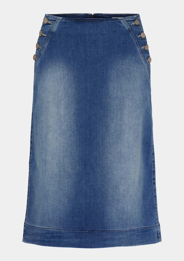 I SAY Como Highwaist Skirt Skirts I55 Como Blue Wash