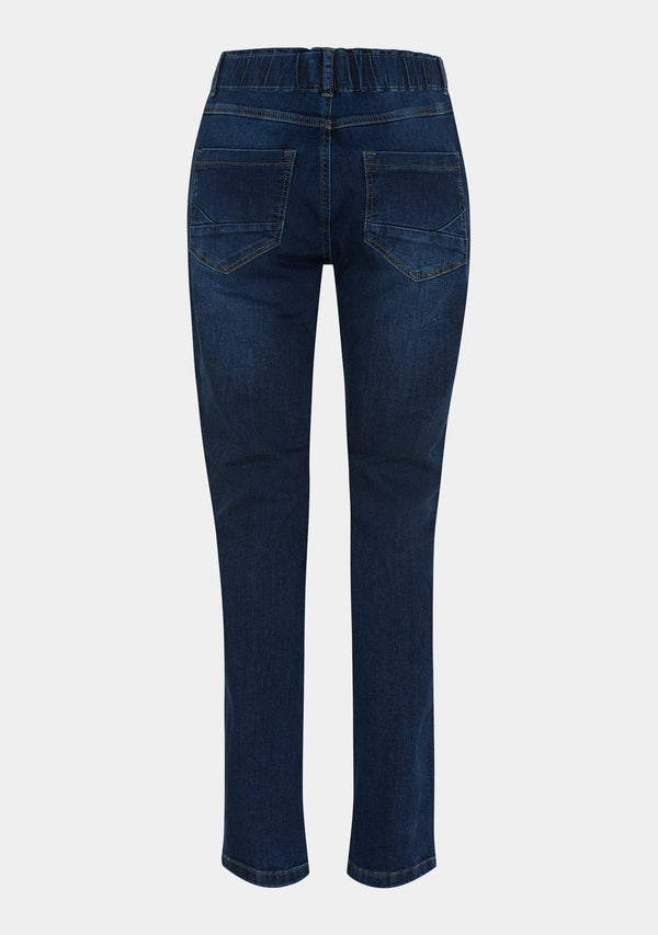 I SAY Como Split Jeans Pants 662 Dark denim