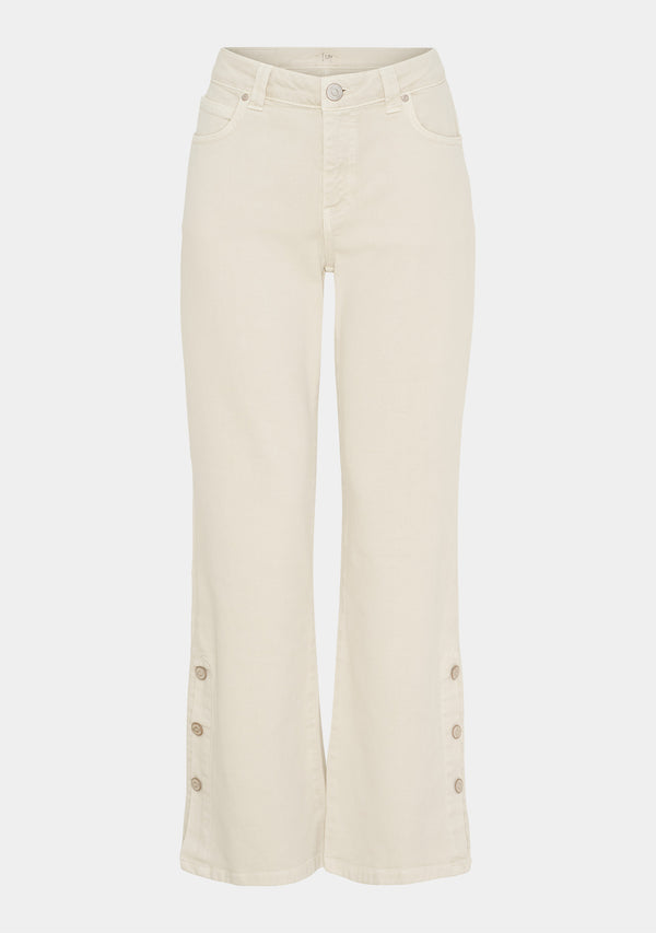 I SAY Como Twill Button Pant Pants 346 Desert