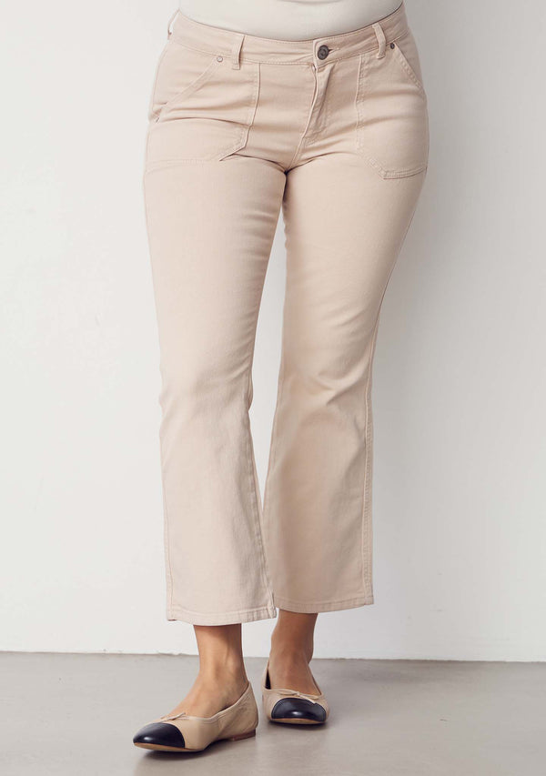 I SAY Como Twill Flare Pant Pants 117 Dark Sand