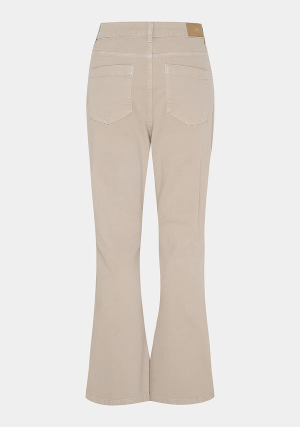 I SAY Como Twill Kickflare Pant Pants 117 Dark Sand