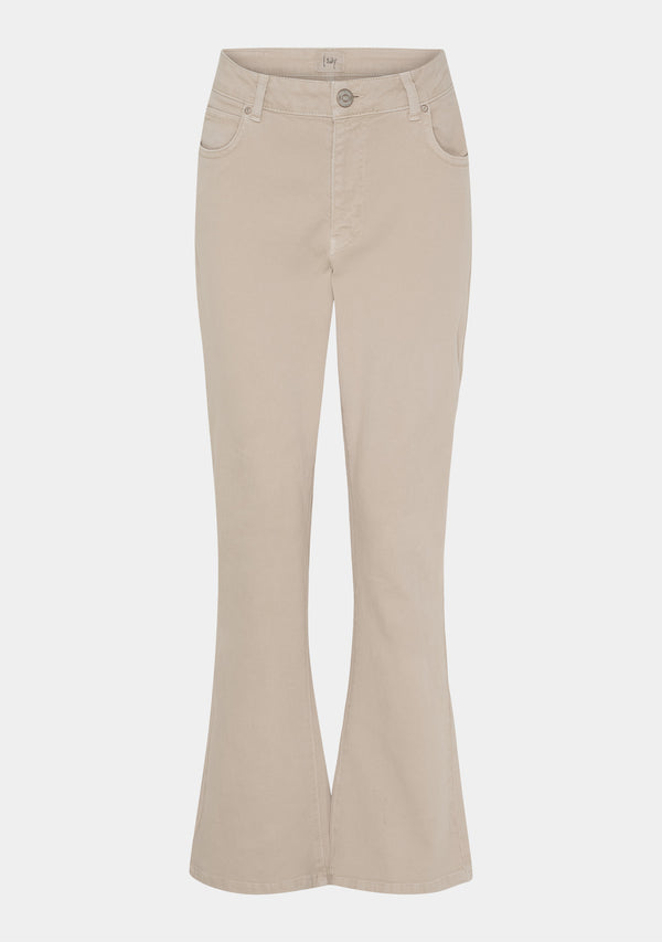 I SAY Como Twill Kickflare Pant Pants 117 Dark Sand