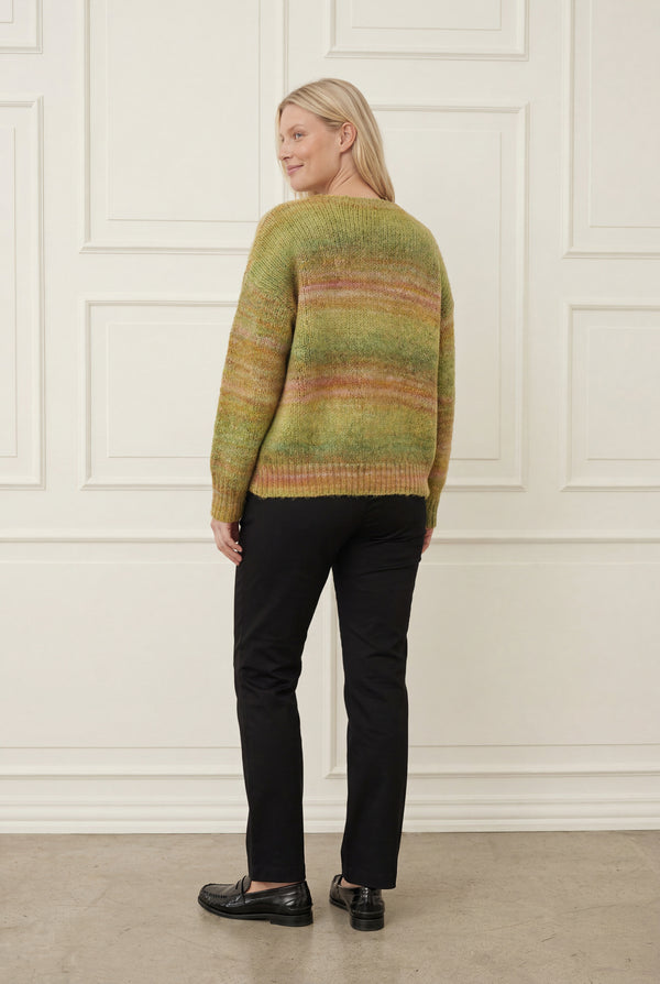I SAY Cosima Color Pullover Knitwear N48 Green Tones