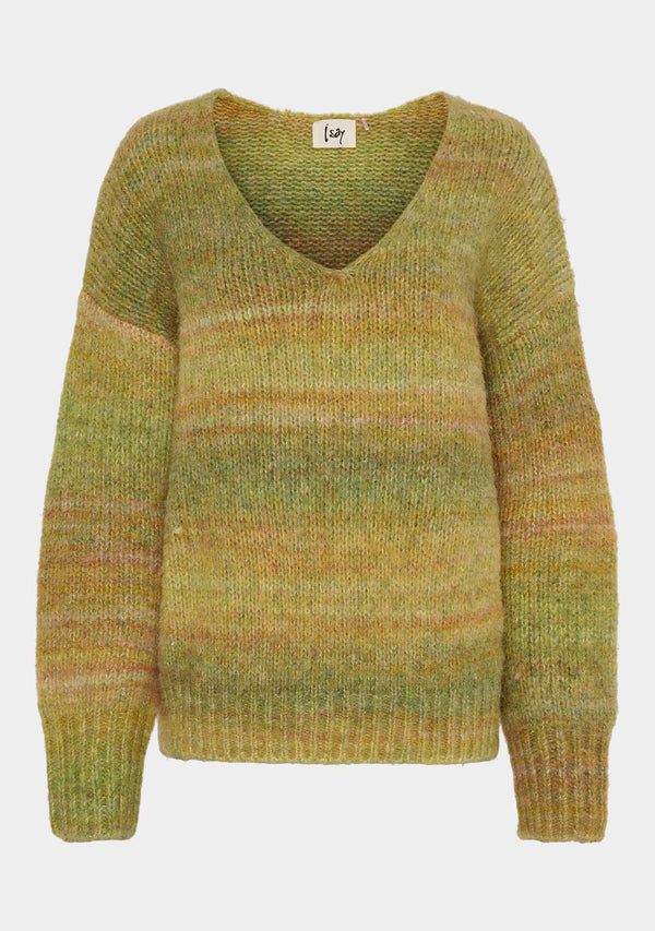 I SAY Cosima Color Pullover Knitwear N48 Green Tones