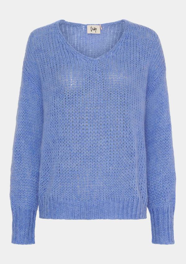 I SAY Cosima Knit Knitwear 645 Skyblue