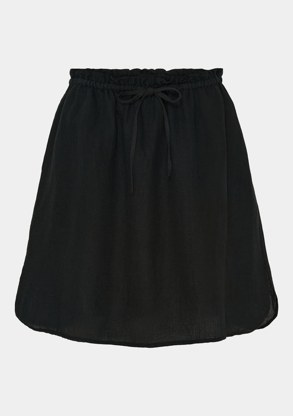 I SAY Daisie Linen Skirt Skirts 900 Black