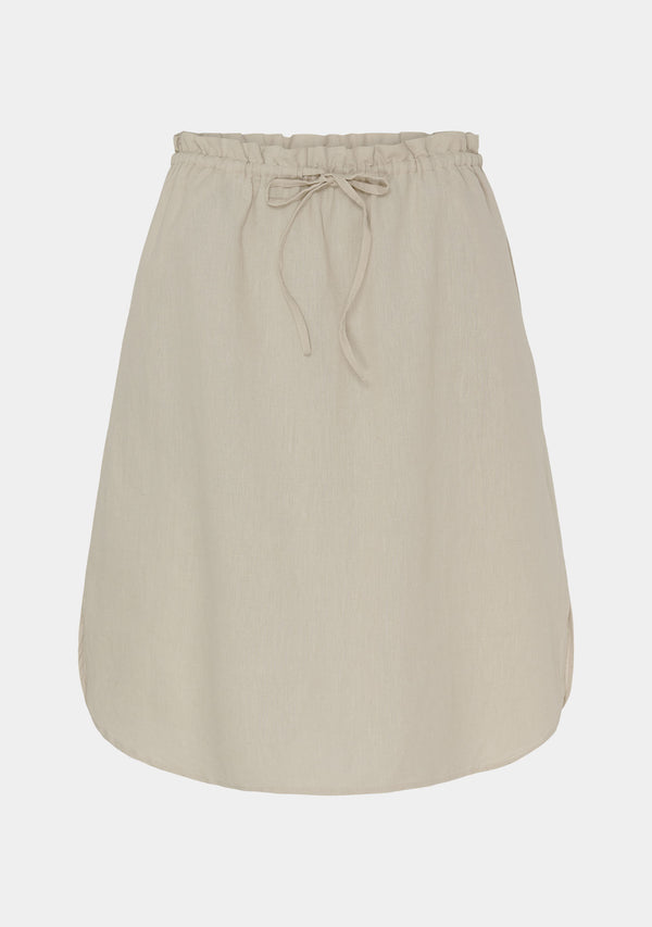 I SAY Daisie Linen Skirt Skirts 913 Silvergrey
