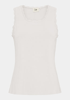 I SAY Dee O-Neck Top Tops 100 White
