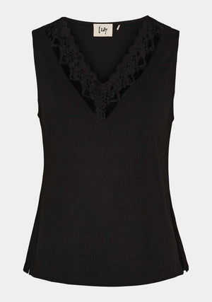 I SAY Dee V-Neck Top Tops 900 Black