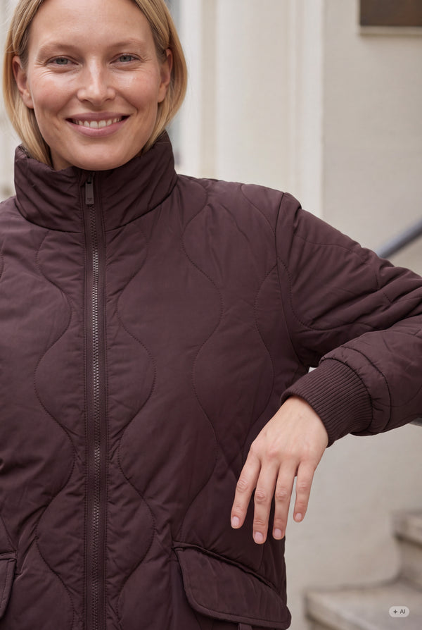 I SAY Diddi New Coat Outerwear 356 Dark brown