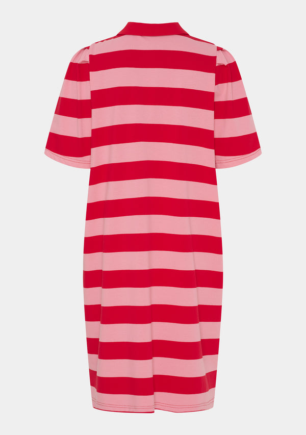 I SAY Ditte New Dress Dresses N30 Raspberry/Pink Stripe
