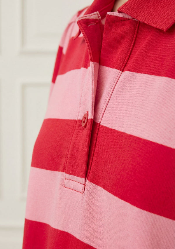 I SAY Ditte New Dress Dresses N30 Raspberry/Pink Stripe