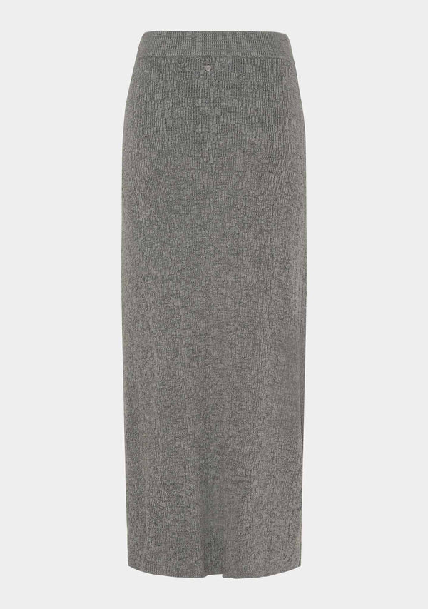 I SAY Dora Knit Skirt Knitwear 947 Grey Melange