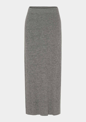 I SAY Dora Knit Skirt Knitwear 947 Grey Melange