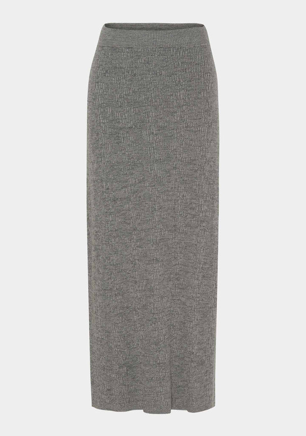 I SAY Dora Knit Skirt Knitwear 947 Grey Melange