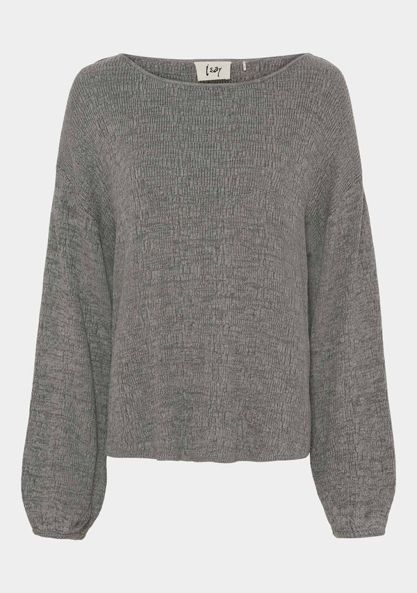 I SAY Dora New Pullover Knitwear 947 Grey Melange