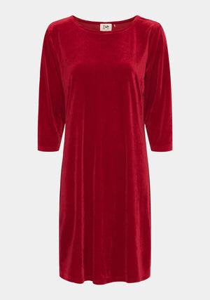 I SAY Ewy Velvet Dress Dresses 421 Christmas Red