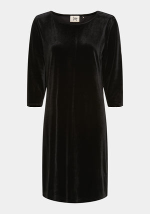 I SAY Ewy Velvet Dress Dresses 900 Black