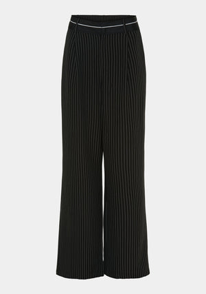 I SAY Felicia Pant Pants L46 Black Pinstripe